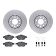 thumbnail image 2 of KarParts360 For Saab 9-3 2006 07 08 09 10 2011 Rotors And Brake Pads Front | Cast Iron | Vented | Ceramic Pads | 5 Lugs | Performance/Racing Driving Style | Plain Rotor Style, 2 of 4