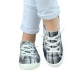 thumbnail image 6 of Honeeladyy Ladies Plaid Halloween Fashion Lightweight Casual Shoes Lace Up Walking Shoes Soft Lightweight Shoes Black Clearance under 5$, 6 of 7