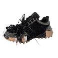 thumbnail image 2 of Pandaie Womens Lace Fashion Sneakers Rhinestone Butterfly Tassel Platform Walking Running Tennis Shoes for Casual Dressy (Black,6), 2 of 8