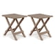 thumbnail image 1 of Camco Adirondack Mesa auxiliar plegable de plástico duradero, portátil, para acampar al aire libre, pequeña, resistente a la intemperie, resistente a la intemperie, para uso en interiores y exteriores, 1 of 5