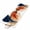 Blue Orange, variant on 2'x6' Rug Runners for Hallways Kitchen, Navy Blue Burnt Orange Non Slip Entryway Beside Floor Carpet Runner, Geometric Abstract Contemporary Laundry Room Bedroom Throw Rugs Mat for Family Pet
