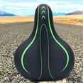 thumbnail image 6 of Kitandove 1Pack Comfortable Bike Seat For Women Padded Cushion Black Green Pu Steel 11.4x7.7x5.1in, 6 of 8
