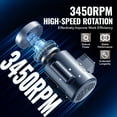 thumbnail image 2 of KFFKFF 1HP Electric Motor, 3450 rpm, AC 115V/230V, 56C Framework, Single Phase Air Pump Engine, 5/8" Keyed Axle, Bidirectional Spin for Farming Tools and Universal Devices, 2 of 9