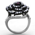 thumbnail image 2 of Womens Black Ring Anillo Para Mujer Stainless Steel Ring with Top Grade Crystal in Amethyst Desio, 2 of 4