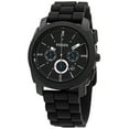 thumbnail image 4 of Fossil Men's Machine Chronograph Black Silicone Watch (FS4487IE), 4 of 11