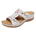 thumbnail image 1 of Sls For Women Embroidered Fl Flip Flops Shoes Comfortable Slippers, 1 of 4