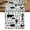 Black, variant on Farmhouse Barn Table Runner 108 Inches, Cow Pig Chicken Windmill Wooden Plank Bed Runner Dresser Scarves Tabletop for Indoor Outdoor Parties/Ceremony/Banquet, 13"x 108"