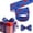 B, variant on 10mm Wide Independence Day Satin Ribbon – 10 Yards Red White Blue Border Stripes Canvas Wired Ribbon – Flag Pattern Handmade DIY Heat Transfer Ribbon Miyuadkai