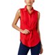 thumbnail image 1 of INC Womens Tie-Fron Button Up Shirt, Red, Medium I-N-C Camisa con botones, 1 of 1