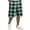 4# Cyan, variant on Checkerboard Plaid Mens Pajama Pants Shorts Sweatpants Lightweight Sleep Pj Pant with Drawstring Coffee 2XL