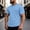 Sky Blue, variant on Men's T-Shirt Pocket Short Sleeve Shirts Running Athletic Workout Active Sun Protection Quick Dry Big and Tall Size S-3XL Sky Blue