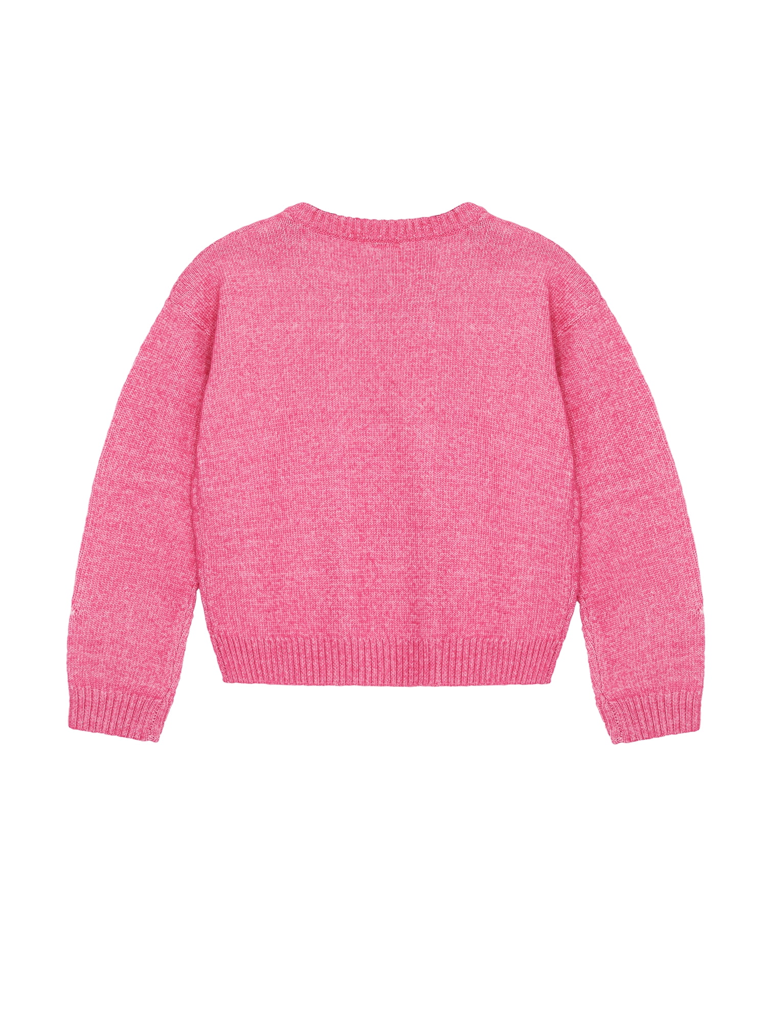 Wonder Nation Girls Novelty Feather Yarn Star Icon Sweater, Sizes 4-18 & Plus
