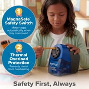 Bostitch QuietSharp 6 Classroom Electric Pencil Sharpener, Blue