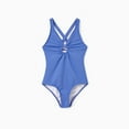 thumbnail image 3 of PatPat Girls Swimsuit Family Matching Swimwear Blue Cutout Criss Cross Wetsuit One-Piece Bathing Suit,2-9Y, 3 of 14