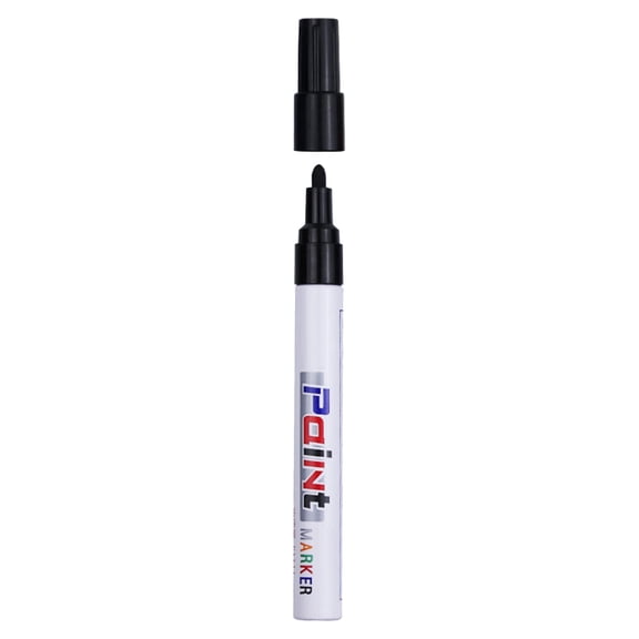Clearance Under $2, 1 Pack Oil Based Paint Pens for Crafts, Quick Drying Permanent Marker, Multi-Surface Pen for Rock, Glass, Fabric, Wood, Metal, 14.5*1.5cm(H)