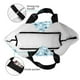 thumbnail image 4 of Balery Black White Gray Rabbit Bolsa Tote Estilo Estético con Cremalleras, Bolsa de Hombro, Bolsa de Compras Grande y Plegable, 4 of 8