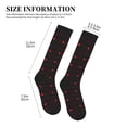 thumbnail image 2 of Lsque Cardiogram and Heart Pattern Sport Compression Socks for Men & Women 15-20 mmHg Knee High Nurse Pregnant Running Medical and Travel Athletic, 2 of 6