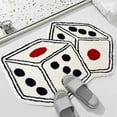 thumbnail image 5 of Vikakiooze Game Dice Mat Bathroom Absorbent Non-slip Mat Home Living Room Carpet Bedroom Bedside Blanket, 5 of 6