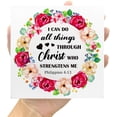 thumbnail image 7 of Zomyto 7x7 In I Can Do All Things Through Christ Wooden Box Sign Christian Desk Décor, 7 of 7
