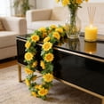 thumbnail image 4 of Artificial Daisy Flowers Garland, 78.7 inch Daisy Garland Spring Flowers Garland, Fake Flower Vine Greenery, Hanging Flower for Home Garden Outdoor Wedding Arch Floral Decor, Yellow, 4 of 6
