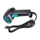 thumbnail image 4 of Escáner de código de barras inalámbrico portátil con lectura de 360°, diseño a prueba de polvo y agua, lector USB - Negro Azul,, 4 of 5