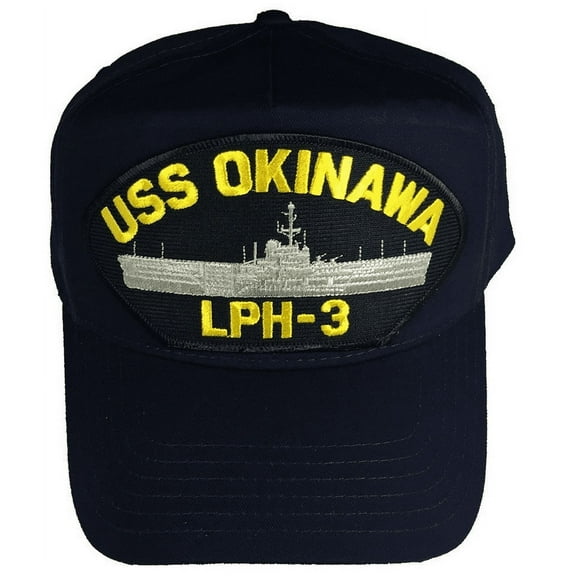 USS OKINAWA LPH-3 HAT CAP USN NAVY SHIP IWO JIMA CLASS AMPHIBIOUS ASSAULT