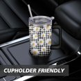 thumbnail image 7 of Daisy 40oz Stainless Steel Vacuum Insulated Tumbler with Lid and Straw for Water Iced Tea Coffee Smoothie and More, 7 of 7