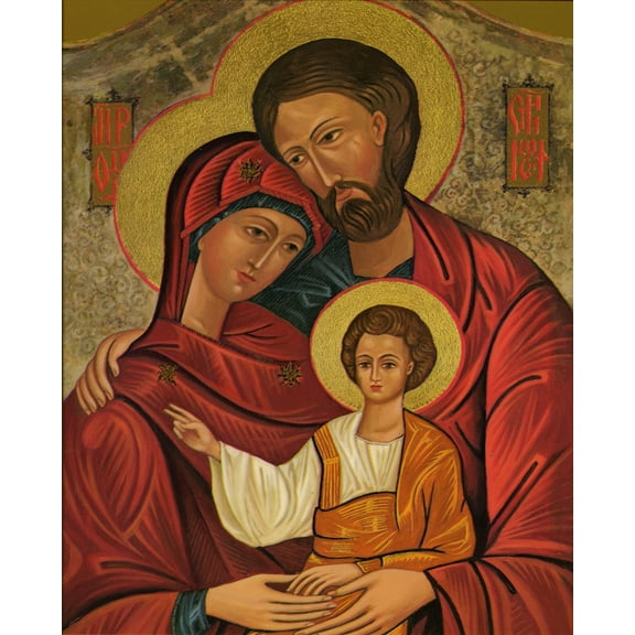 Catholic print picture - Holy Family 2 - 8" x 10" ready to be framed