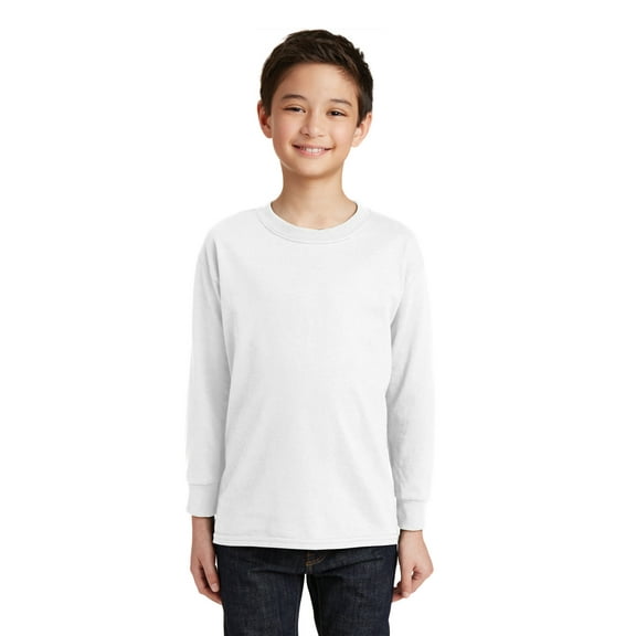 Gildan Youth Heavy Cotton 100% Cotton Long Sleeve T-Shirt