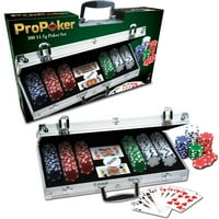 ProPoker 300 11.5g Poker Chips In Aluminum Case