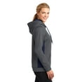 thumbnail image 2 of Sport-Tek ® Ladies Sport-Wick ® Fleece Colorblock Hooded Pullover. LST235, 2 of 3