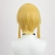 thumbnail image 3 of Peluca de cosplay sintética de alta temperatura, 35 cm, amarilla, para anime, 3 of 3