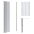 thumbnail image 3 of LEAQU PVC Accordion Folding Door - Interior Bifold Closet Door in Multiple Sizes (48"/60"/72" Width), Single or Double Panel Options with Latch & Hardware for Space‑Saving Room Divider, 3 of 10