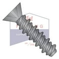 thumbnail image 3 of 4-24 x 1/2" High Low Style Thread Forming Screws | Phillips | Flat Head | Steel | Black Zinc (Quantity: 10000), 3 of 4