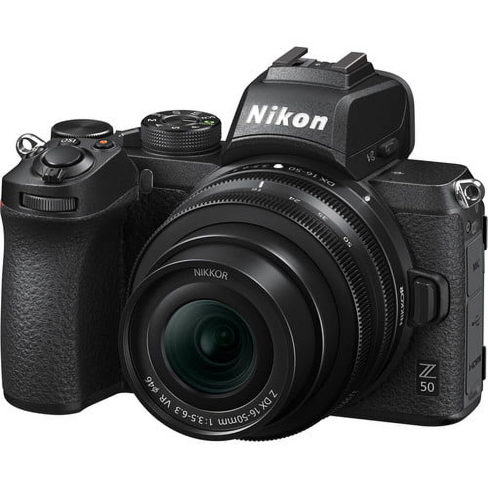 Nikon Z50 Mirrorless Digital Camera with 16-50mm Lens & Must-Have Starter YouTube Vlogging Bundle - Includes: SanDisk Ultra 64GB SDXC Memory Card +Expo-Accessories