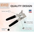 thumbnail image 3 of Bovado USA Can Opener Chromed Steel Rubber Grips, Black, 3 of 5