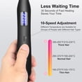 thumbnail image 4 of Mini Hair Straightener, Hair Straightener, Curl and Straighten 2 in 1,100-220°C, LCD Display, Straightener for All Hair Types, Short Hair, Pony, Male Beard (Black), 4 of 5