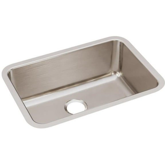 Elkay Lustertone Classic Stainless Steel 26-1/2" x 18-1/2" x 10", Single Bowl Undermount Sink