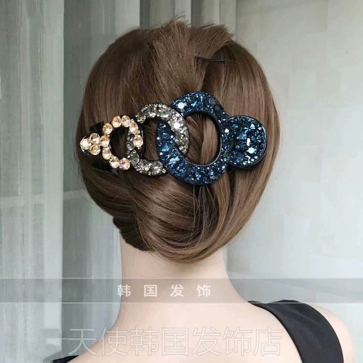EKE Women’s Hair Clip Vintage Retro Back-Wear Elegant Hair Accessory with Fashion Texture