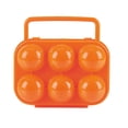 thumbnail image 1 of GUANGHONG Portable 6 Eggs Plastic Container Holder Folding Egg Storage Box Handle Case, 1 of 2