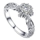 thumbnail image 1 of Anillos para mujer, regalos para mujer Anillos para mujer Anillo hueco exquisito Anillo de compromiso Boda Accesorios de joyería Anillo de tiempo, 1 of 4