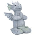 thumbnail image 2 of Small Dinosaur Sculpture Resin Meditated Statue Home Ornament for Garden Tree Courtyard Backyard, 2 of 9