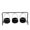B, variant on 4 Pcs Halloween Haunted Witch Buckets — Black Finish with Creepy Details, Halloween Decorations for Halloween Parties & Trick or Treat Nights — perfect for Costume Parties with spooky party setups