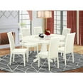 thumbnail image 4 of East West Furniture Dining Room Set Linen White, AVIP7-LWH-W, 4 of 4