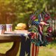 thumbnail image 3 of Decoraciones para el Día de los Caídos, decoraciones para el 4 de julio, decoraciones patrióticas que celebran 250 años antes - Colgante Patriotic SunCatcher, 3 of 6