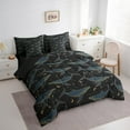 thumbnail image 3 of Erosebridal Ocean Animal Whale Bedding Sets Twin Size,Stars Moon Galaxy Comforter Sets with Sheets,Constellation Theme Bed in a Bag Twin Size For Teens, Super Cozy Room Decoration Reversible,7-Piece, 3 of 6