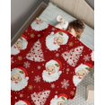thumbnail image 6 of Red Christmas Throw Blankets, Santa Claus Merry Christmas Tree Soft Fleece Blanket Decorative for Home Sofa Couch Chair Living Bedroom,30x40 Inches, Winter Snowflake, 6 of 6