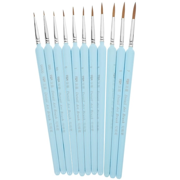 11Pcs Fine Detail Paint Brush Set Thin Paint Brush Oil Painting Brush Artist Paint Brush