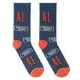thumbnail image 5 of Crazy Socks A1 Steak Sauce Fun Print Novelty Crew Socks for Men, 5 of 6
