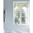 thumbnail image 4 of Farmhouse Lemon Tie Up Valances Curtain, Adjustable Kitchen Floral Eucalyptus Leaf Watercolor Plant Valances for Windows Decor, Rod Pocket Short Curtains Set for Bedroom/Bathroom, 42"x12", 4 of 8
